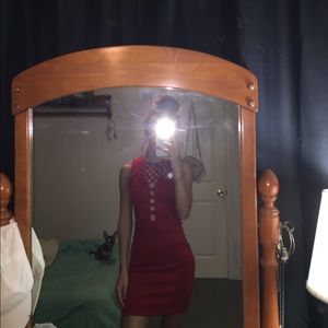 red dress